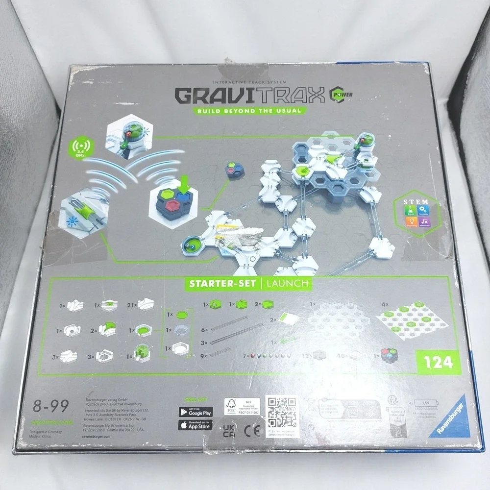 Ravensburger GraviTrax Power Starter-Set Launch Marble Run Construction Complete